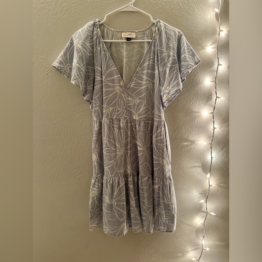 Universal Thread Light Blue Floral Mini Dress